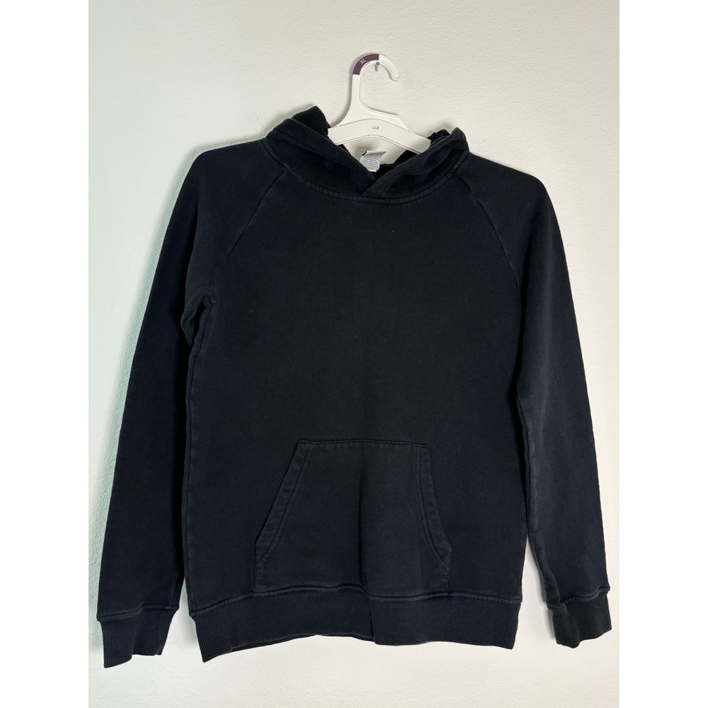 BCG Boys Black Pullover Hoodie Fleece Active Sweatshirt Size L 14-16